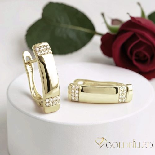 Goldfilled antialergénne náušnice 19 mm 14K farba