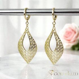 Goldfilled Antialergénne Náušnice 52mm 14K farba