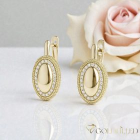Goldfilled antialergénne náušnice 20 mm 14K farba