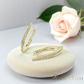 Goldfilled antialergénne náušnice 25 mm 14K farba