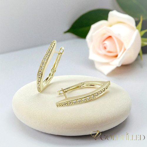 Goldfilled antialergénne náušnice 25 mm 14K farba
