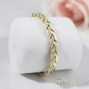 Antialergénny pozlátený náramok „Goldfilled“, dĺžka 19 cm a šírka 7 mm, farba 14K