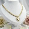 Antialergická Goldfilled náhrdelník 50cm/5,2mm + prívesok, farba 14K