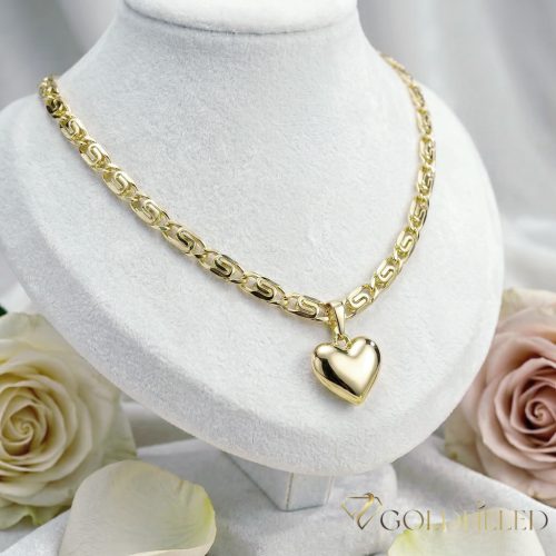 Antialergická Goldfilled náhrdelník 50cm/5,2mm + prívesok, farba 14K
