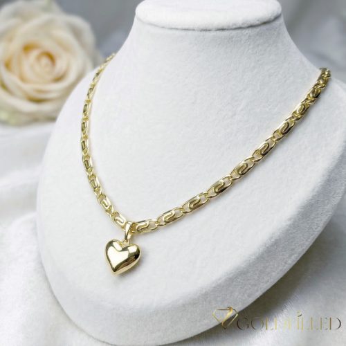 Antialergická Goldfilled náhrdelník 50cm/5,2mm + prívesok, farba 14K