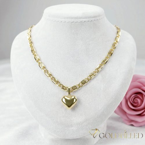 Antialergická Goldfilled náhrdelník 50cm/5,2mm + prívesok, farba 14K
