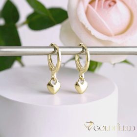 Goldfilled antialergénne náušnice 15 mm 14K farba
