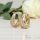 Goldfilled antialergénne náušnice 18mm 18K farba
