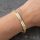 Antialergénny pozlátený náramok „Goldfilled“, dĺžka 19 cm a šírka 6 mm, farba 14K