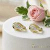 Goldfilled antialergénne náušnice 17 mm 14K farba