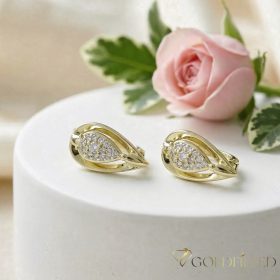 Goldfilled antialergénne náušnice 17 mm 14K farba
