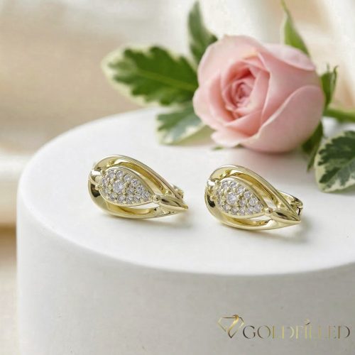 Goldfilled antialergénne náušnice 17 mm 14K farba