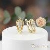 Goldfilled antialergénne náušnice 17 mm 14K farba