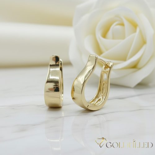 Goldfilled antialergénne náušnice 17 mm 14K farba