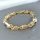 Antialergický náramek „Goldfilled” 22cm /8-10mm, vícebarevný 14K