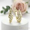 Goldfilled antialergénne náušnice 17 mm 14K farba