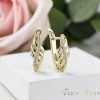 Goldfilled antialergénne náušnice 17 mm 14K farba