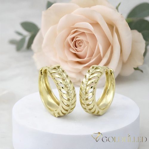 Goldfilled antialergénne náušnice 17 mm 14K farba