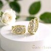 Goldfilled antialergénne náušnice 17 mm 14K farba