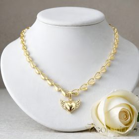   Goldfilled Antialergénny Luxusný Náhrdelník 50cm Dlhý a 6,2mm Široký Farba 14K