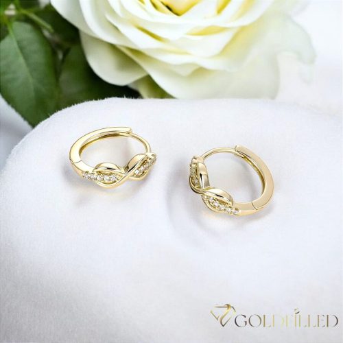 Goldfilled antialergénne náušnice 18 mm 14K farba