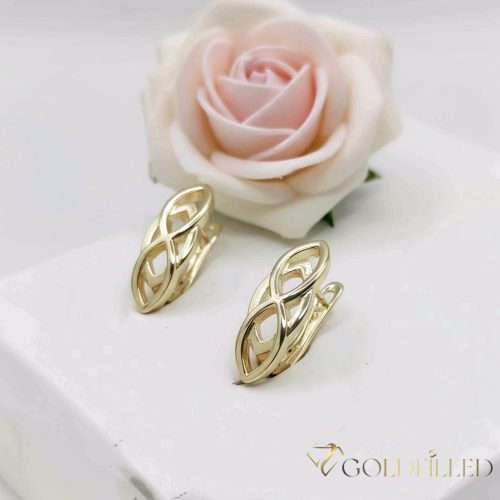 Goldfilled antialergénne náušnice 19 mm 14K farba