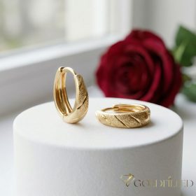 Goldfilled antialergénne náušnice 14 mm 18K farba 