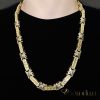 Goldfilled Antialergénny Luxusný Barakka Náhrdelník 60cm Dlhý a 11mm Široký (160g) Farba 14K Multikolor