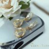 Goldfilled antialergické náušnice 38mm 14K farba