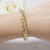 Antialergénny pozlátený náramok „Goldfilled“, dĺžka 17,5 cm a šírka 7mm, farba 14K