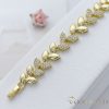 Antialergénny pozlátený náramok „Goldfilled“, dĺžka 19 cm a šírka 14 mm, farba 14K