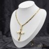 Antialergická Goldfilled náhrdelník 50cm/4mm + prívesok, farba 14K