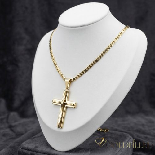 Antialergická Goldfilled náhrdelník 50cm/4mm + prívesok, farba 14K