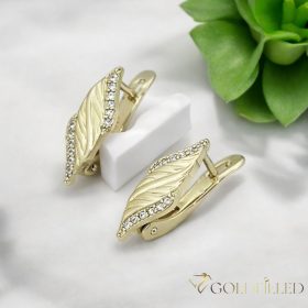 Goldfilled antialergénne náušnice 18 mm 14K farba