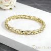 Antialergénny pozlátený náramok „Goldfilled“, dĺžka 19 cm a šírka 7 mm, farba 14K