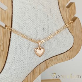 Goldfilled Náramok na členok 26cm/3mm Farba 18K