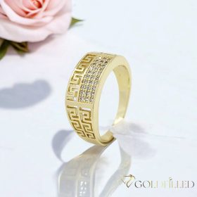   Antialergický prsten „Goldfilled” v různých velikostech, barva 14K