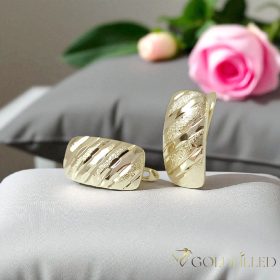 Goldfilled antialergénne náušnice 22mm 14K farba