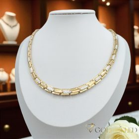   Exkluzivní antialergický náhrdelník „Goldfilled” 45cm/7mm, vícebarevný 18K
