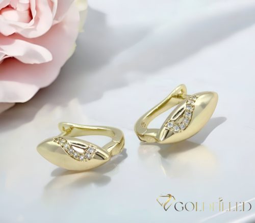 Goldfilled antialergénne náušnice 16 mm 14K farba