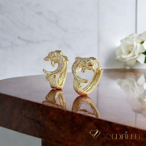 Goldfilled antialergénne náušnice 16 mm 14K farba