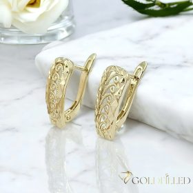 Goldfilled antialergénne náušnice 20 mm 14K farba