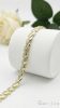 Antialergénny pozlátený náramok „Goldfilled“, dĺžka 17 cm a šírka 7 mm, farba 14K