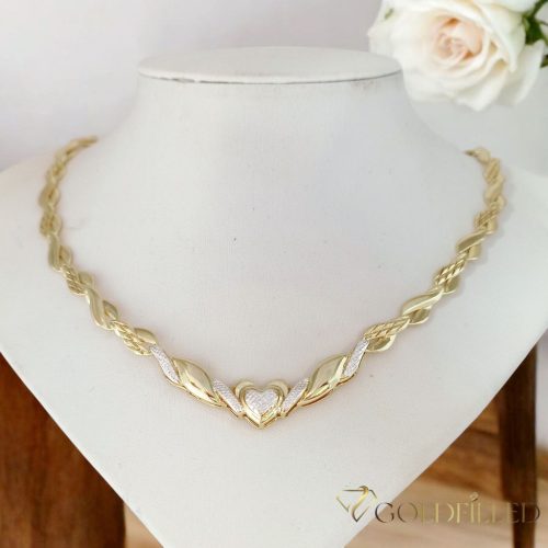 Exkluzivní antialergický náhrdelník „Goldfilled” 44cm/7,2mm,14K  vícebarevný