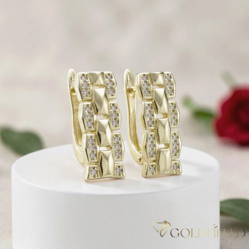 Goldfilled antialergénne náušnice 19 mm 14K farba