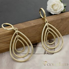 Goldfilled Antialergénne Náušnice 45mm 14K farba