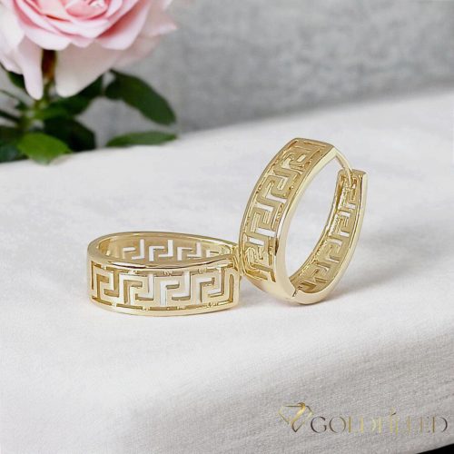 Goldfilled antialergénne náušnice 22mm 14K farba