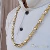 Goldfilled Antialergénny Luxusný Barakka Náhrdelník 70cm Dlhý a 11mm Široký (130g) Farba 14K Multikolor