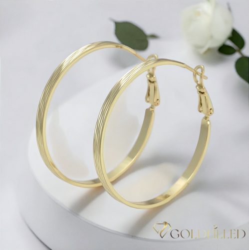 Goldfilled Antialergenní  Kruhové náušnice 40mm 14K farba	