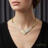 Exkluzivní antialergický náhrdelník „Goldfilled” 50cm/6-16mm, 14 K vícebarevný